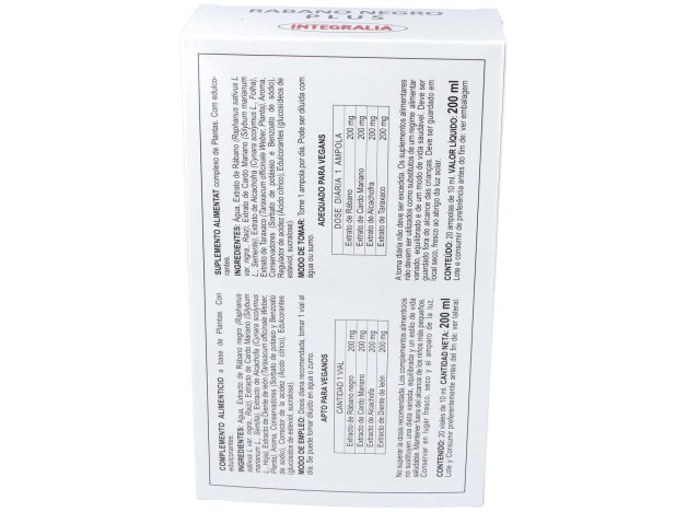 Integralia Rabano Negro Plus 20X10Ml