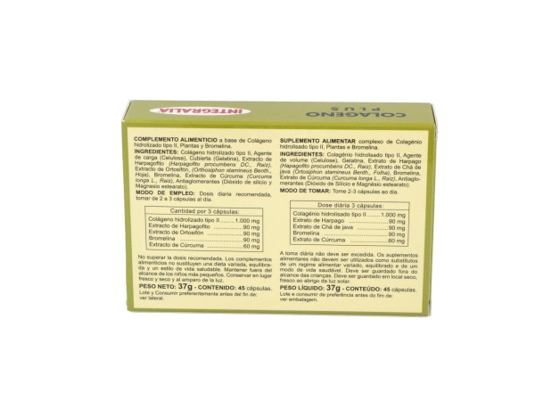 Integralia Colageno Plus 45 Caps