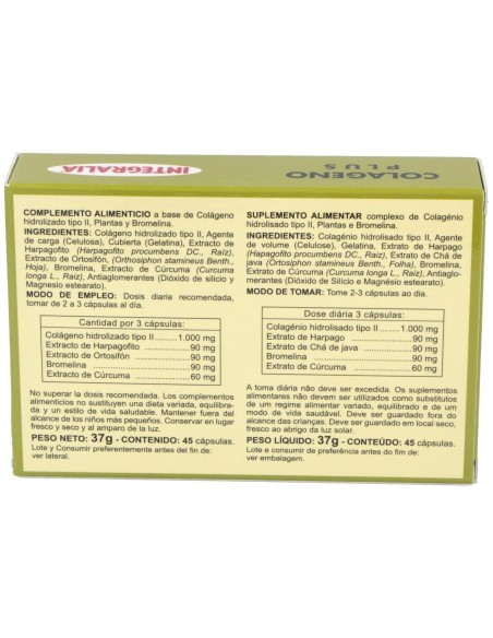 Integralia Colageno Plus 45 Caps