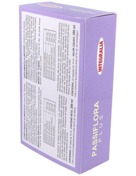 Integralia Pasiflora Plus 20 Ampollas