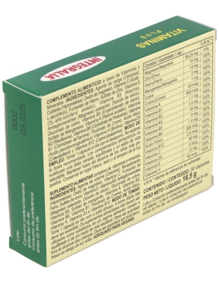 Integralia Vitaminas Plus 30Caps
