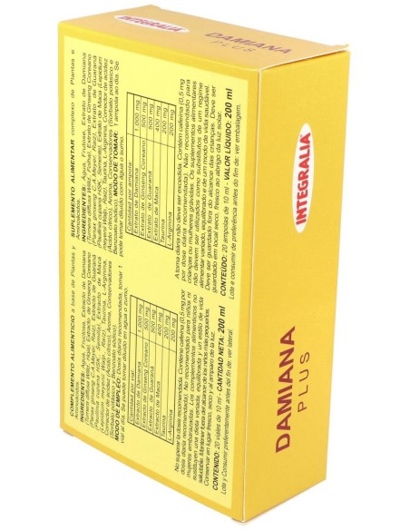 Integralia Damiana Plus Líbido 20Uds