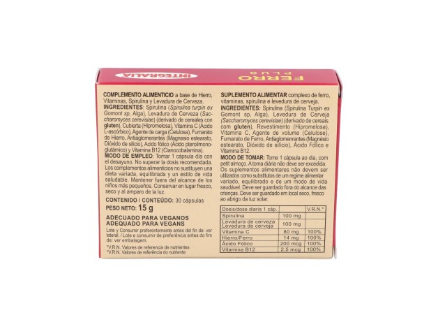 Integralia Hierro Plus 30Cap