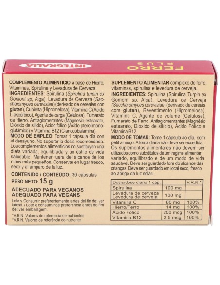 Integralia Hierro Plus 30Cap