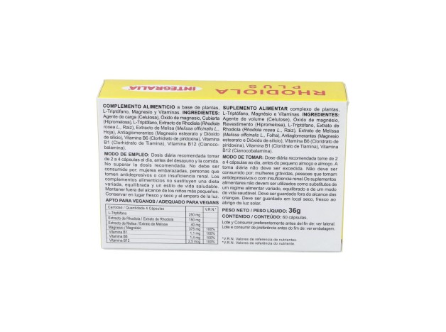 Integralia Rhodiola Plus 60 Capsulas