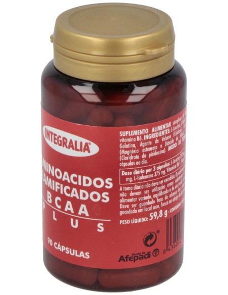 Integralia Aminoacidos Ramificados Bcaa Plus 90Cap