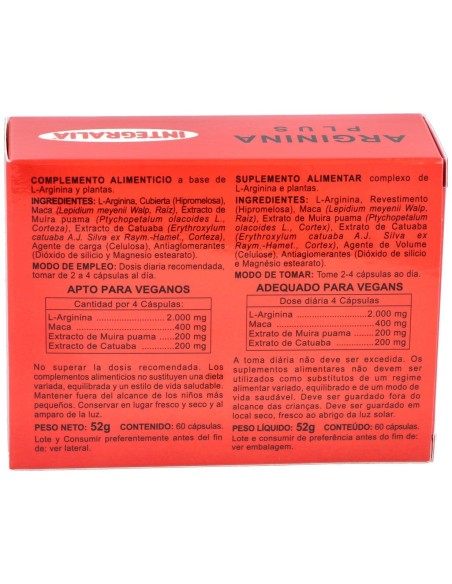 Integralia Arginina Plus 60Caps