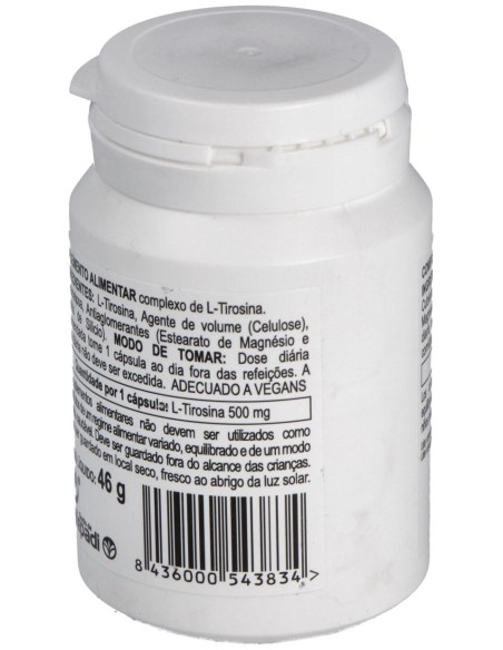 Integralia L-Tirosina 500Mg 50Vcaps