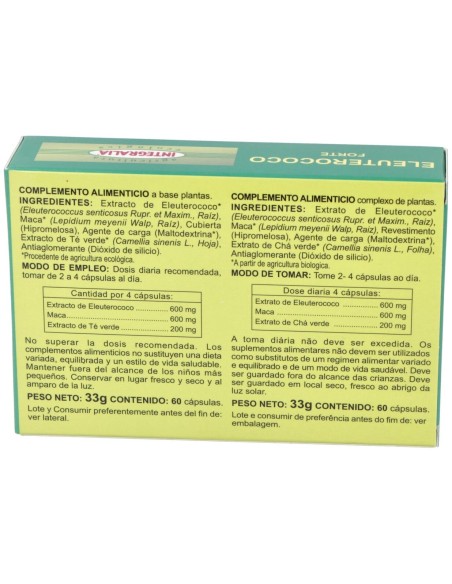 Integralia Eleuterococo Forte Eco 60Caps
