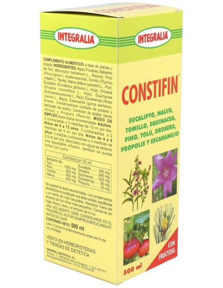 Integralia Jarabe Constifin Sin Azucar 500Ml