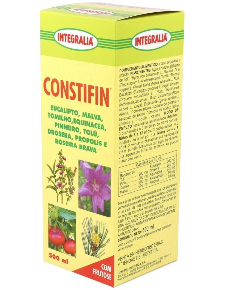 Integralia Jarabe Constifin Sin Azucar 500Ml