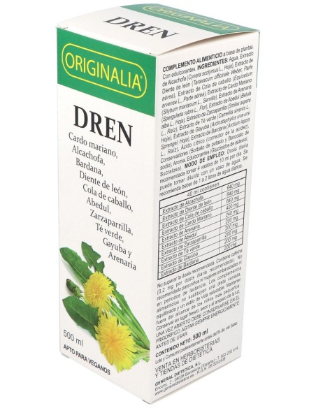 Dren Originalia Jarabe 500Ml.