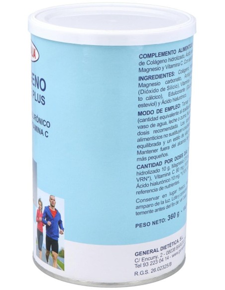 Integralia Colágeno Soluble Plus Hialurónico Magnesio Sabor Neutro 360G