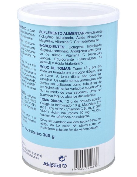 Integralia Colágeno Soluble Plus Hialurónico Magnesio Sabor Neutro 360G