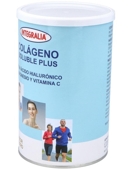 Integralia Colágeno Soluble Plus Hialurónico Magnesio Sabor Neutro 360G