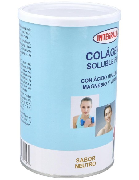 Integralia Colágeno Soluble Plus Hialurónico Magnesio Sabor Neutro 360G