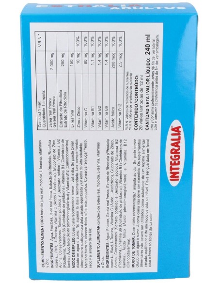 Integralia Extralia Adultos 20 Vialesx12Ml
