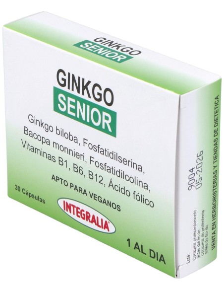 Integralia Ginkgo Senior Complemento Alimenticio 30 Comp