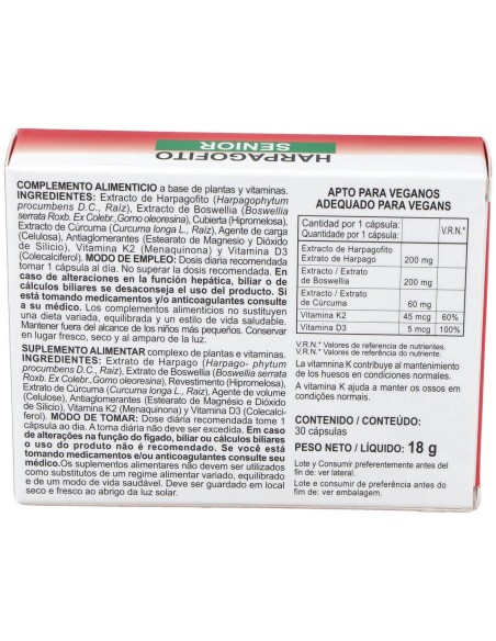 Integralia Harpagofito Senior 30 Comp
