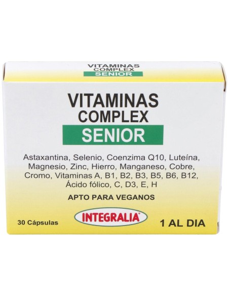 Integralia Vitaminas Complex Senior Complemento Alimenticio 30 C