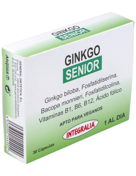 Integralia Ginkgo Senior Complemento Alimenticio 30 Comp