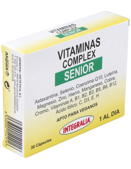 Integralia Vitaminas Complex Senior Complemento Alimenticio 30 C