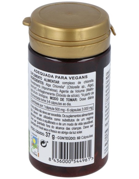 Alga Chlorella Ecologica Integralia 60 Capsulas