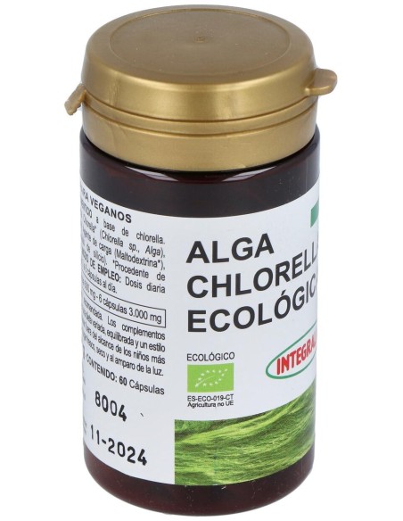 Alga Chlorella Ecologica Integralia 60 Capsulas