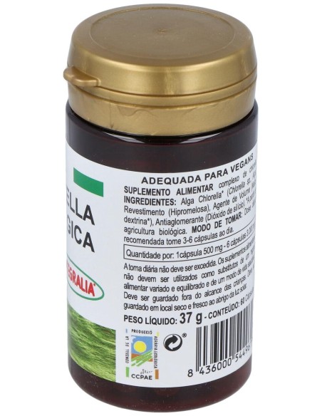 Alga Chlorella Ecologica Integralia 60 Capsulas