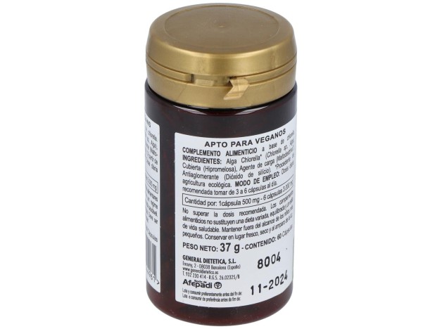 Alga Chlorella Ecologica Integralia 60 Capsulas