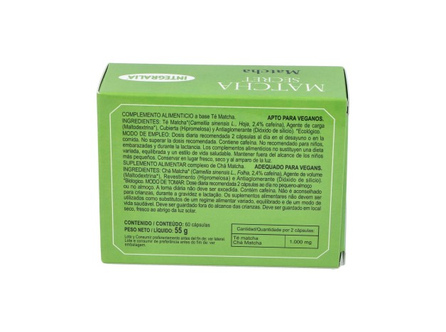 Té Matcha Integralia 60 Capsulas