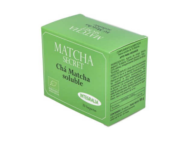 Té Matcha Ecologico Soluble Integralia 20 Sobres