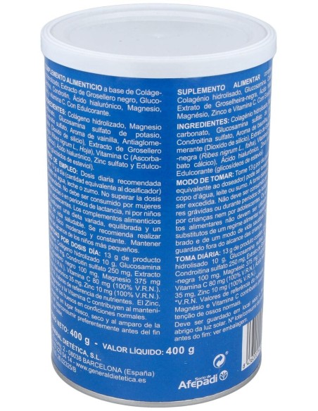 Integalia Colageno Soluble Forte Flex Sabor Vainilla 400G