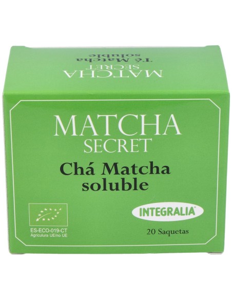 Té Matcha Ecologico Soluble Integralia 20 Sobres