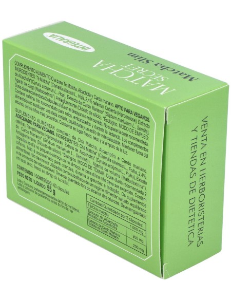 Té Matcha + Alcachofa + Cardo Mariano Integralia 60 Capsulas