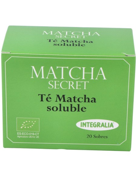 Té Matcha Ecologico Soluble Integralia 20 Sobres