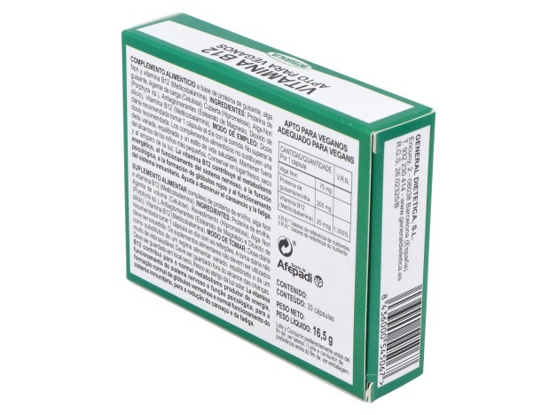 Vitamina B12 Integralia 30 Capsulas