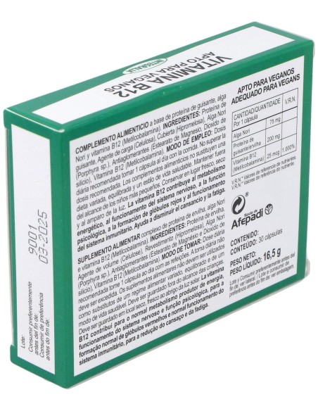 Vitamina B12 Integralia 30 Capsulas