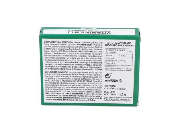 Vitamina B12 Integralia 30 Capsulas