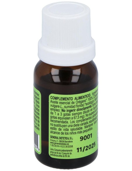 Integralia Oregano Aceite Esencial Eco 15Ml