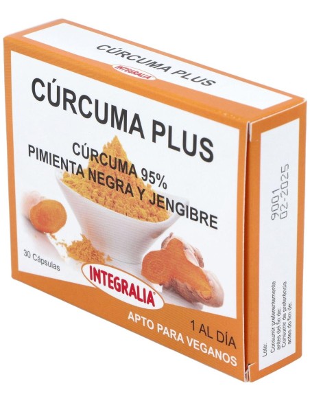 Integralia Curcuma Plus Con Pimienta Negra Y Jengibre 30Caps