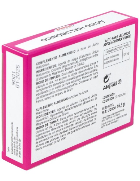Integralia Ácido Hialurónico 120Mg 30Caps