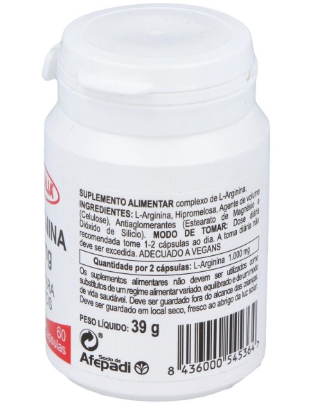 Integralia Arginina 500Mg 60Caps