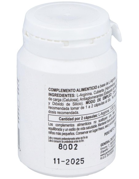 Integralia Arginina 500Mg 60Caps