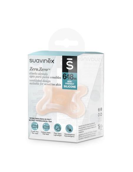 Suavinex Chupete Silicona 6-18 Meses Zero Zero