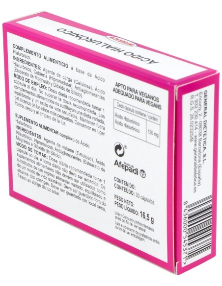 Integralia Ácido Hialurónico 120Mg 30Caps