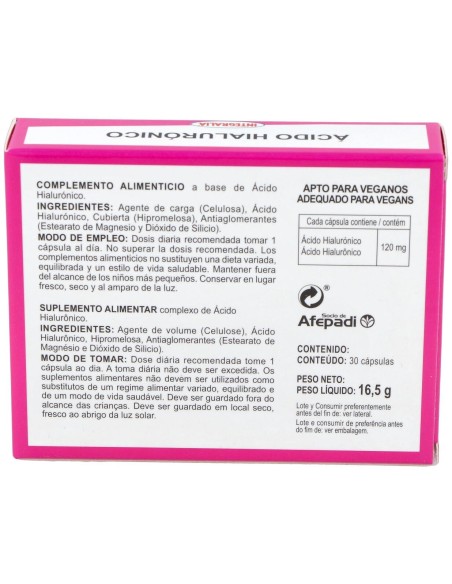 Integralia Ácido Hialurónico 120Mg 30Caps