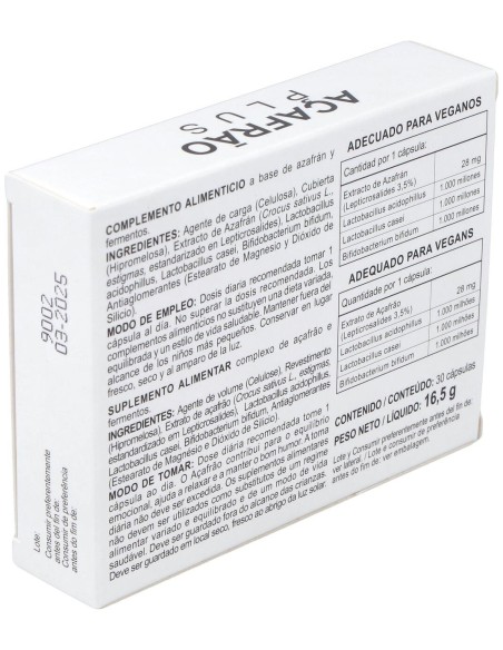 Azafran Plus 30Cap.