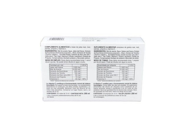 Integralia Jalea Real Aloe Vera Forte 20Viales