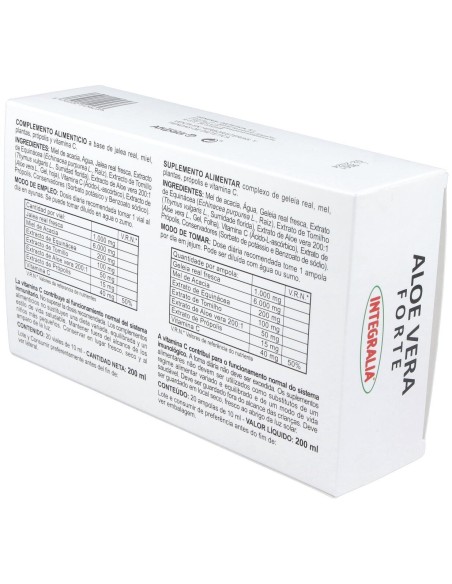 Integralia Jalea Real Aloe Vera Forte 20Viales